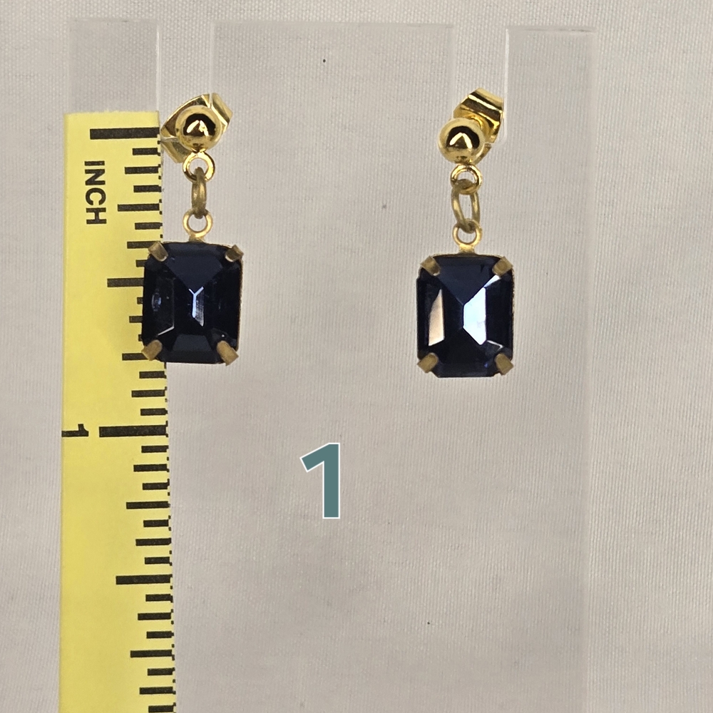Gold Gemstone Earrings